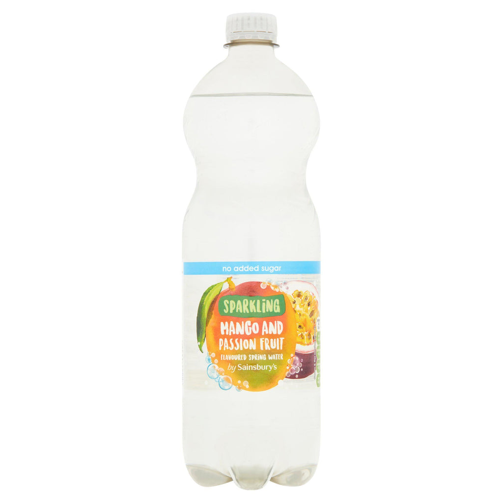 Sainsbury's Sparkling Flavoured Water, Mango & Passionfruit 1L