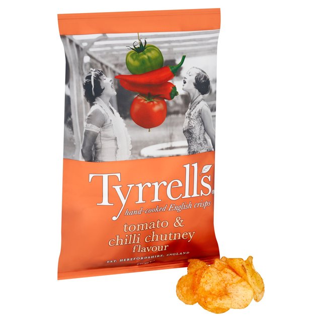 Tyrrells Tomato & Chilli Chutney Sharing Crisps   150g GOODS M&S   