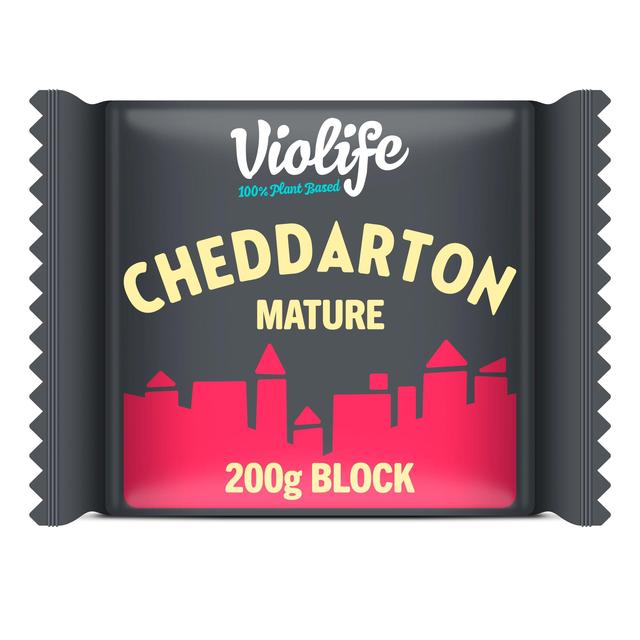 Violife Cheddarton Block Cheddar Cheese Alternative   200g GOODS M&S   