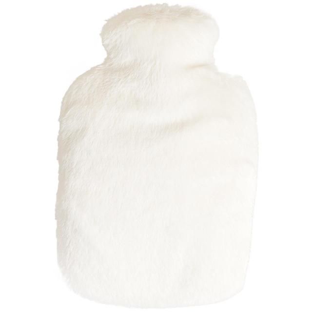 M&S Collection Supersoft Faux Fur Hot Water Bottle Cream