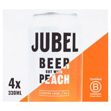 JUBEL Beer cut with Peach   4 x 330ml