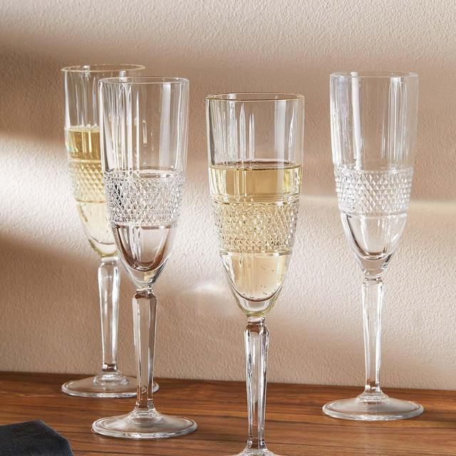 M&S Collection Adeline Champagne Flutes   4 per pack GOODS M&S   