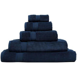 M&S Super Soft Pure Cotton Antibacterial Towel 2pk Face Towels Dark Navy   2 per pack GOODS M&S   