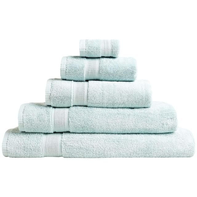 M&S Super Soft Pure Cotton Antibacterial Towel 2pk Face Towels Duck Egg   2 per pack