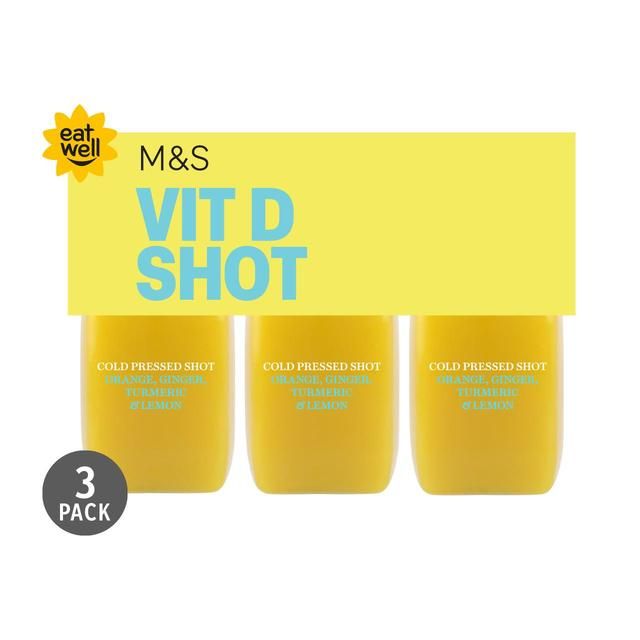 M&S Vitamin D Juice Shot   3 x 100ml