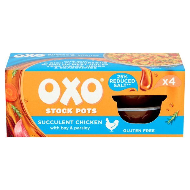 Oxo Stock Pots Reduced Salt Chicken   4 x 20g GOODS M&S   