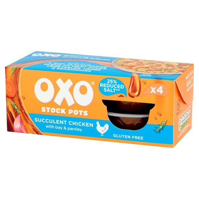 Oxo Stock Pots Reduced Salt Chicken   4 x 20g GOODS M&S   