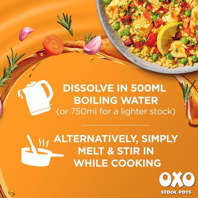 Oxo Stock Pots Reduced Salt Chicken   4 x 20g