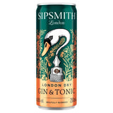 Sipsmith Gin &amp; Tonic 6.5% ABV   250ml