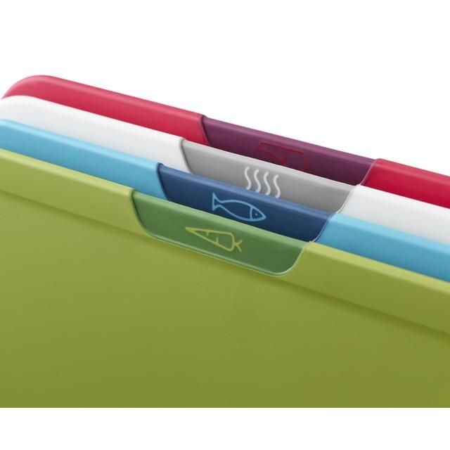 Joseph Joseph Duo Icon 4 piece Chopping Board set -Multicolour   4 per pack