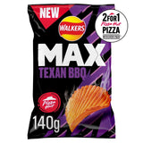 Walkers Max Pizza Hut Texan BBQ Sharing Crisps   140g GOODS M&S   