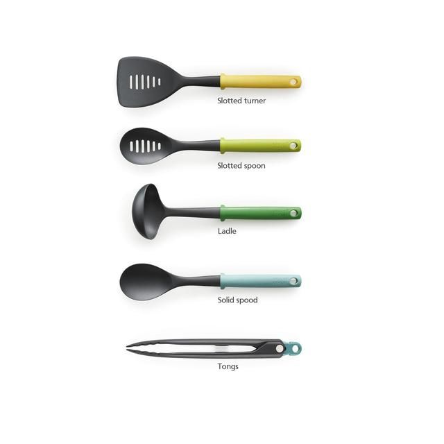 Joseph Joseph Duo 5pc Utensil Set with Stand (Opal)   5 per pack