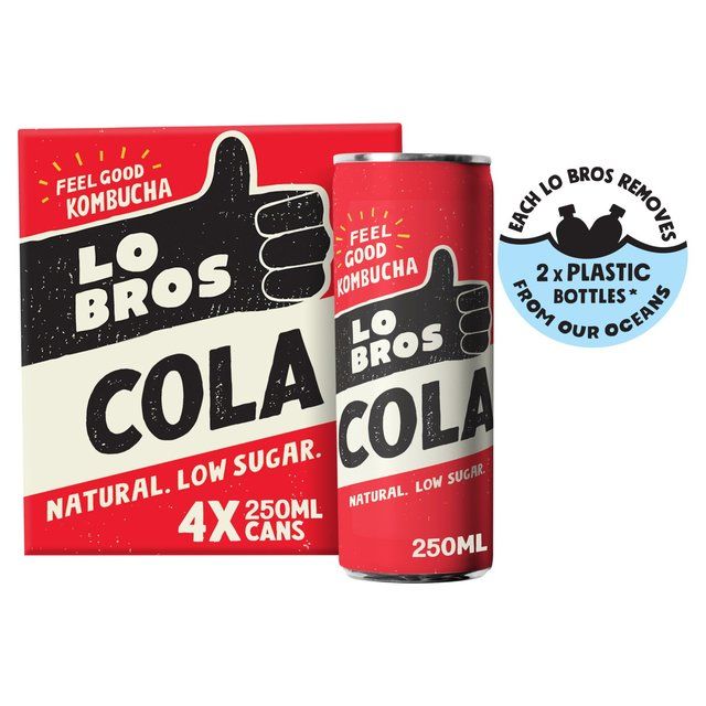 Lo Bros Kombucha Cola Multipack   4 x 250ml