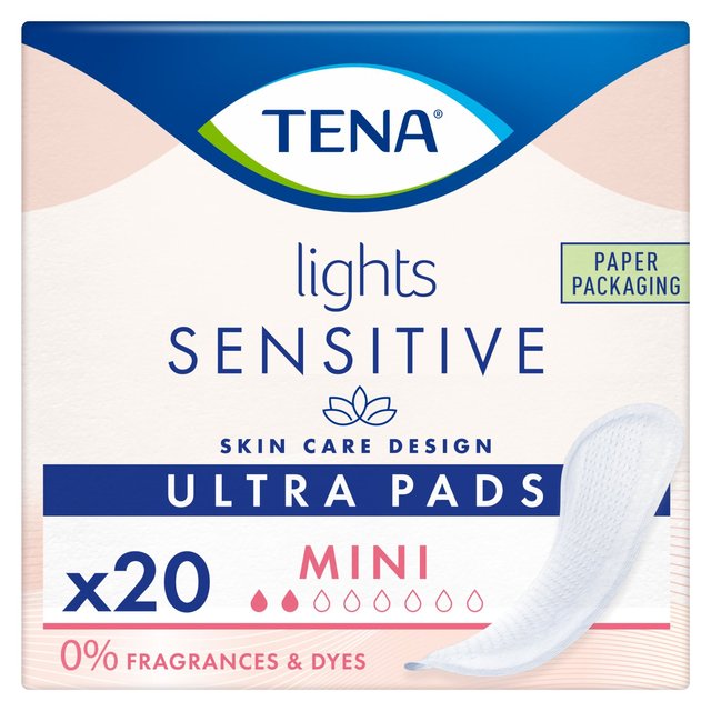 TENA Lights Sensitive Ultra Pads Mini   20 per pack GOODS M&S   