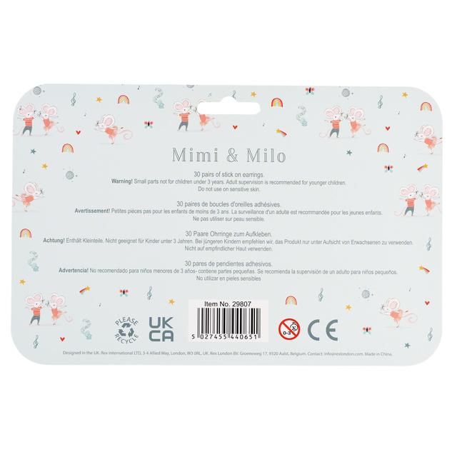 Mimi and Milo Stick on Earrings GOODS M&S   