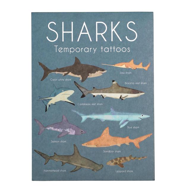 Temporary Tattoos - Shark (2 Sheets)   20 per pack