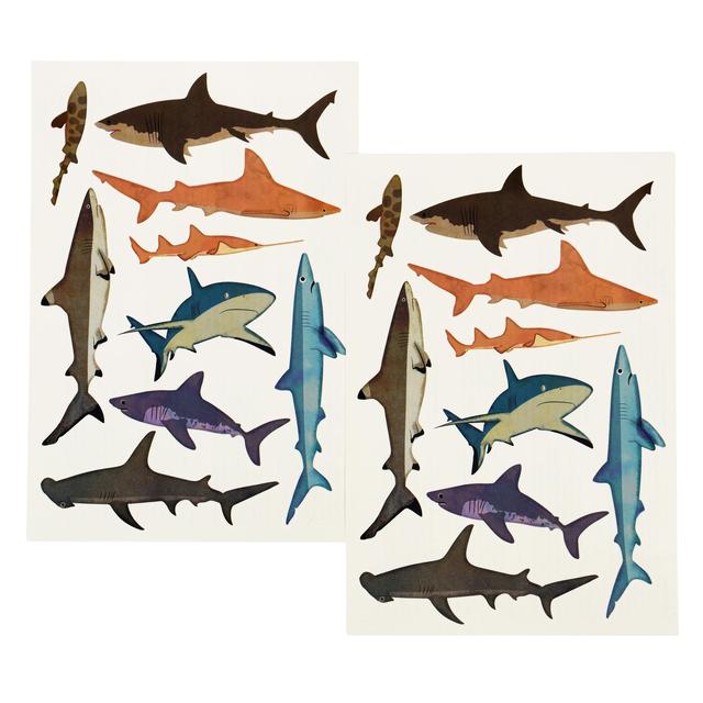 Temporary Tattoos - Shark (2 Sheets)   20 per pack