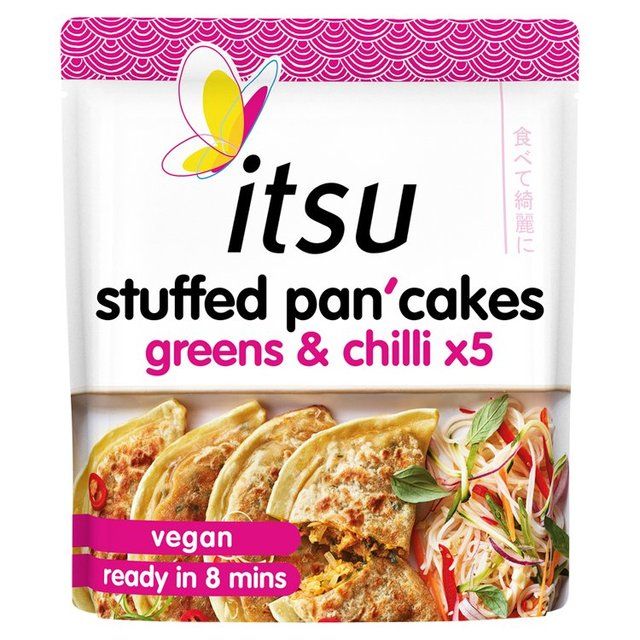 itsu greens & chilli stuffed pancakes   350g