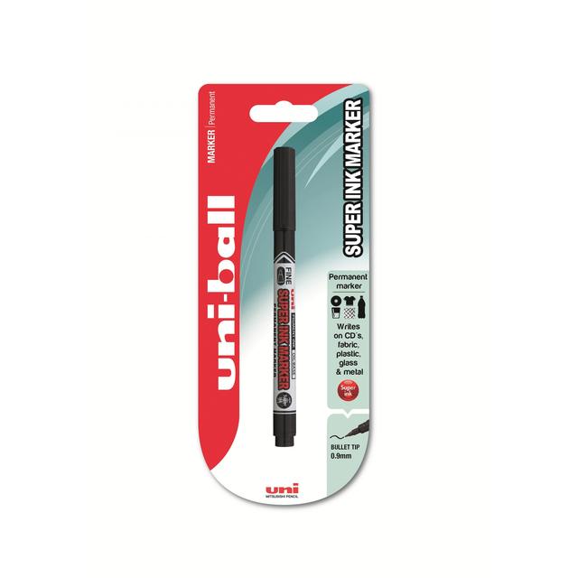 Uniball Super Ink Black Permanent Marker