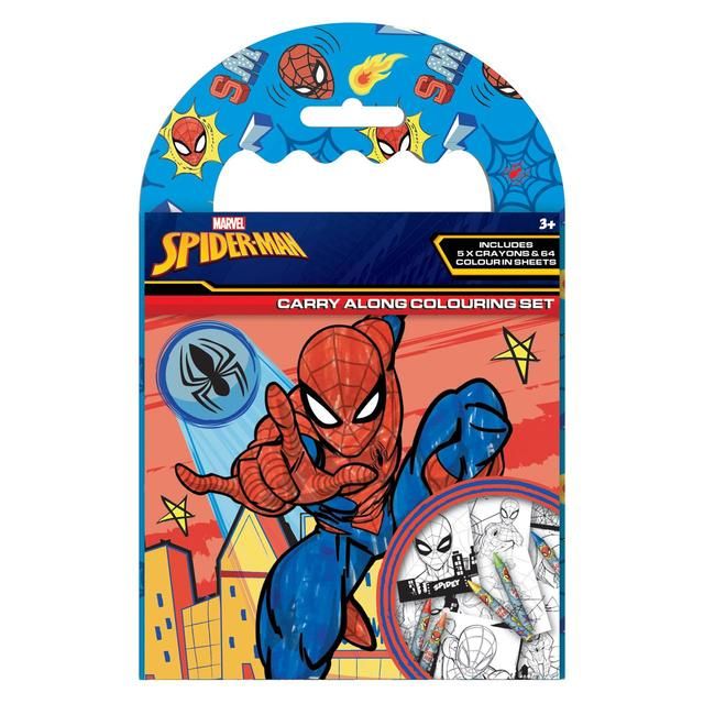 Spiderman Carry Along Mini Colouring Pad