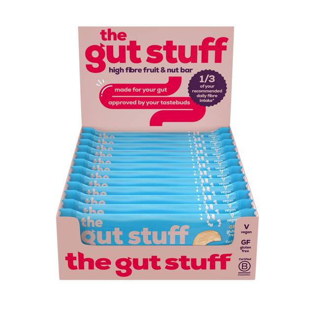 The Gut Stuff Sea Salt & Caramel High Fibre Fruit & Nut Box of Bars   12 x 35g