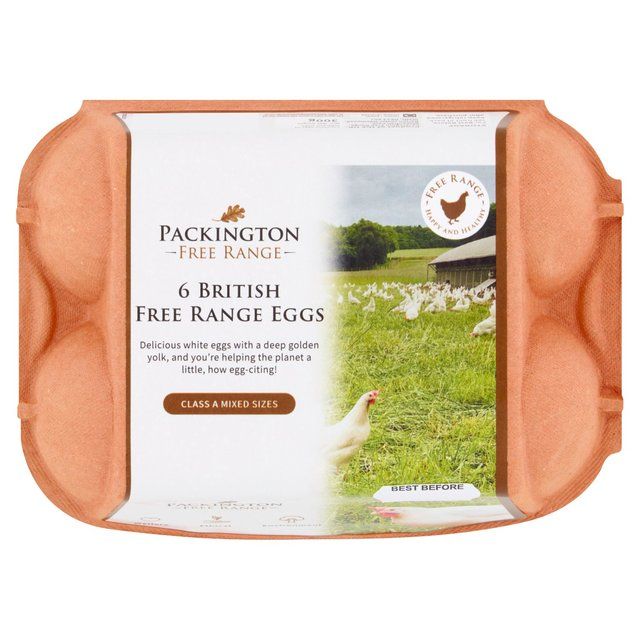 Packington Free Range White Eggs   6 per pack