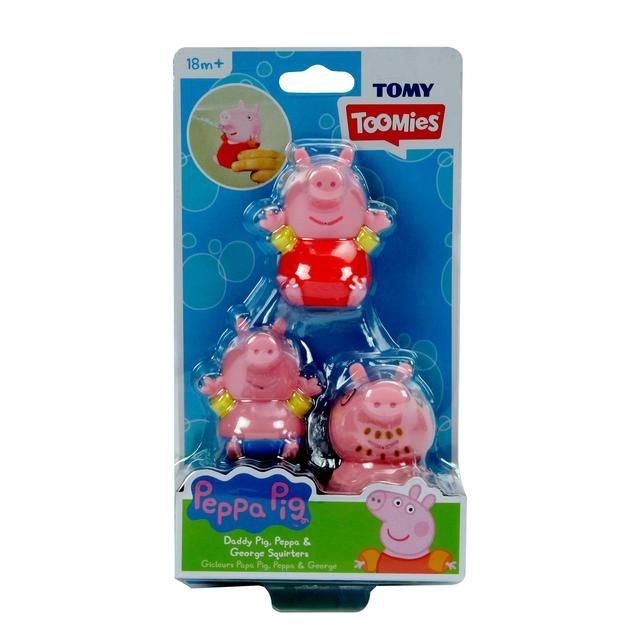 Peppa Pig Daddy Pig Peppa & George Bath Squirters GOODS M&S   