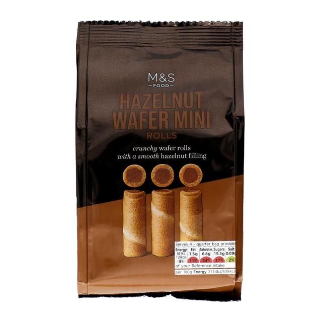 M&S Hazelnut Mini Rolls   125g