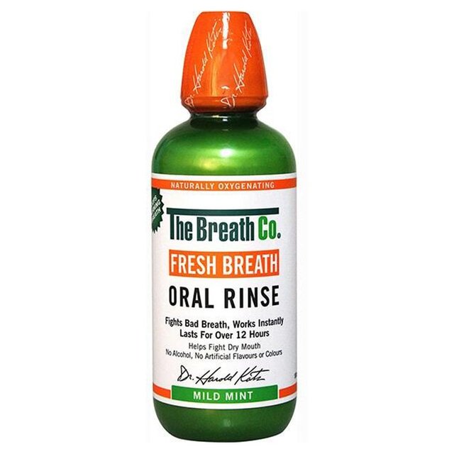 The Breath Co. Alcohol Free Mouthwash Mild Mint   500ml