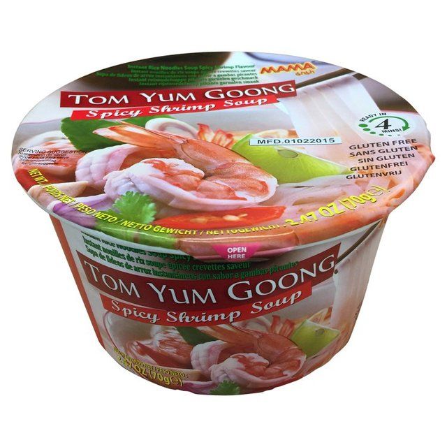 Mama Thai Shrimp Tom Yum Goong Rice Noodle Bowl   70g GOODS M&S   