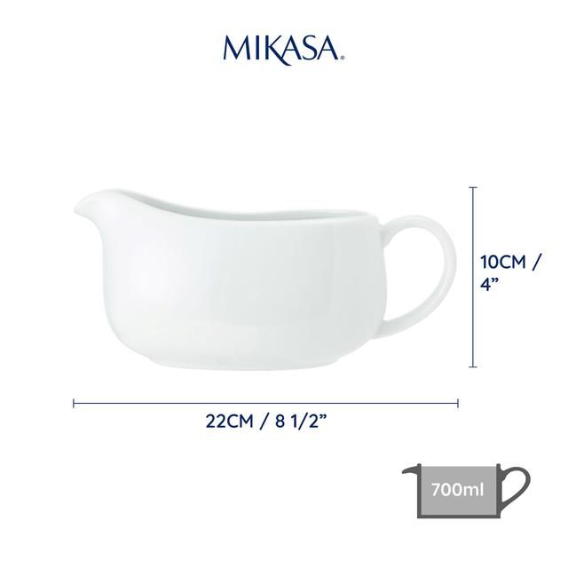 Mikasa Chalk Porcelain Gravy/Sauce Boat 700ml Labelled GOODS M&S   