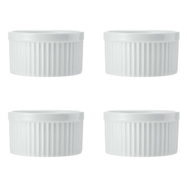 Mikasa Chalk 4pc Porcelain Ramekin Set 10cm Gift boxed   4 per pack GOODS M&S   