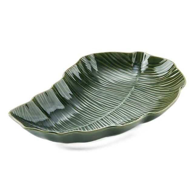 Mikasa Jardin Stoneware Leaf Serving Dish 30cm Gift boxed GOODS M&S   