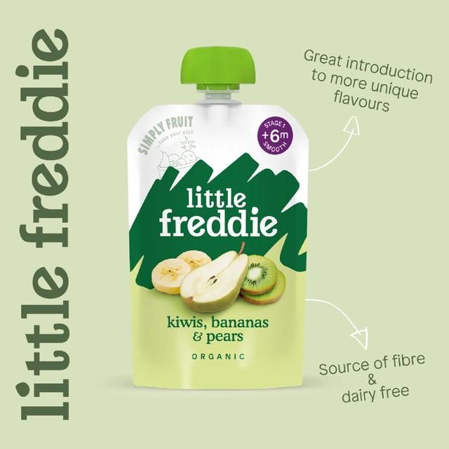 Little Freddie Organic Zesty Kiwis Bananas & Pear   100g GOODS M&S   