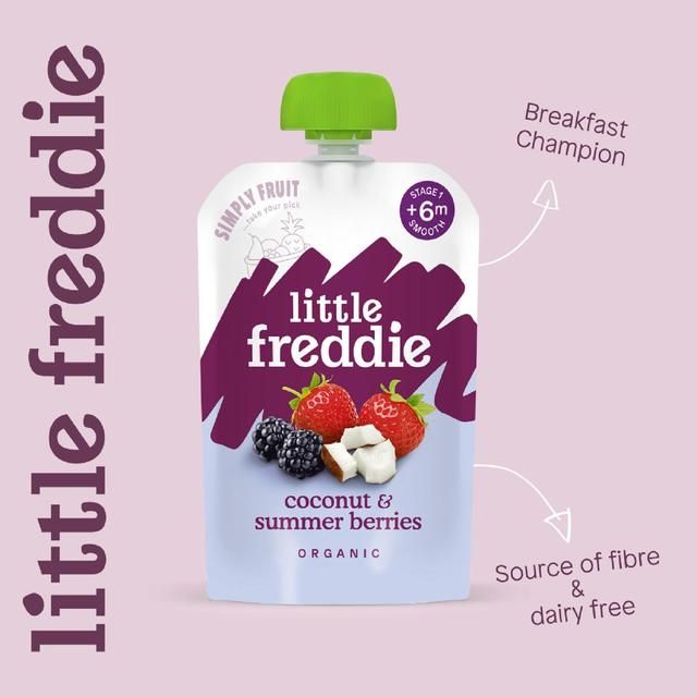 Little Freddie Organic Velvety Coconut & Summer Berries   100g