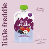 Little Freddie Organic Velvety Coconut & Summer Berries   100g GOODS M&S   