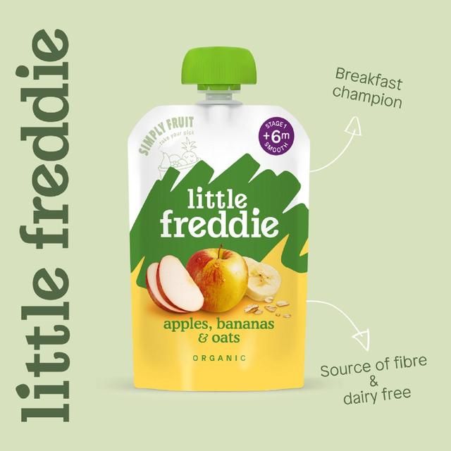 Little Freddie Organic Wholesome Apples Bananas and Oats   100g GOODS M&S   