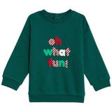 M&S Cotton Oh What Fun Slogan Outfit 0-3M Green GOODS M&S   