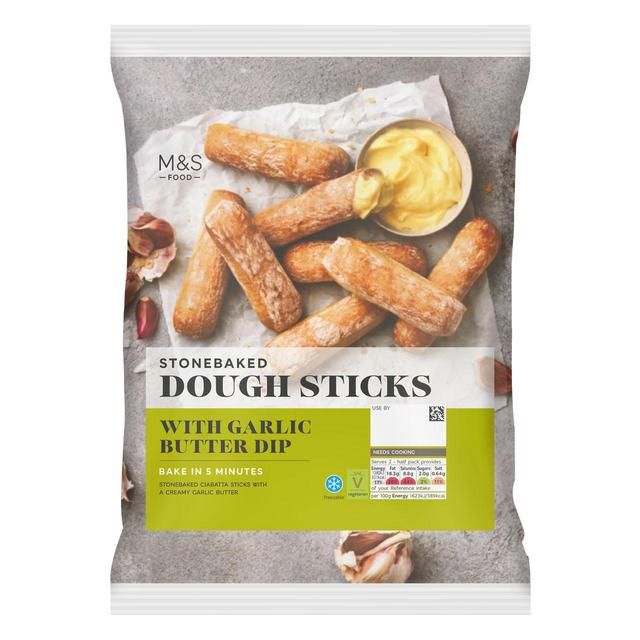 M&S Dough Sticks with Garlic Butter Dip   170g GOODS M&S   