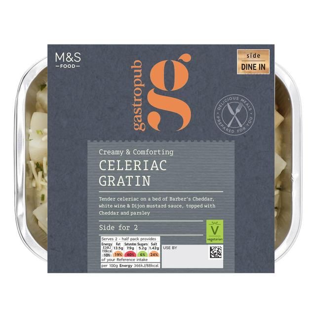 M&S Gastropub Celeriac Gratin Side   450g