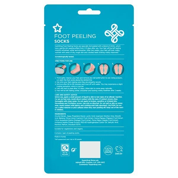 SUPERDRUG FOOT PEELING SOCKS