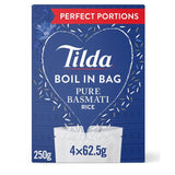 Tilda Boil in the Bag Pure Basmati Rice   4 x 62.5g GOODS M&S   