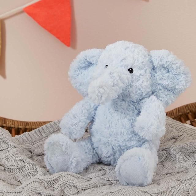 M&S Elephant Soft Toy One Size Blue