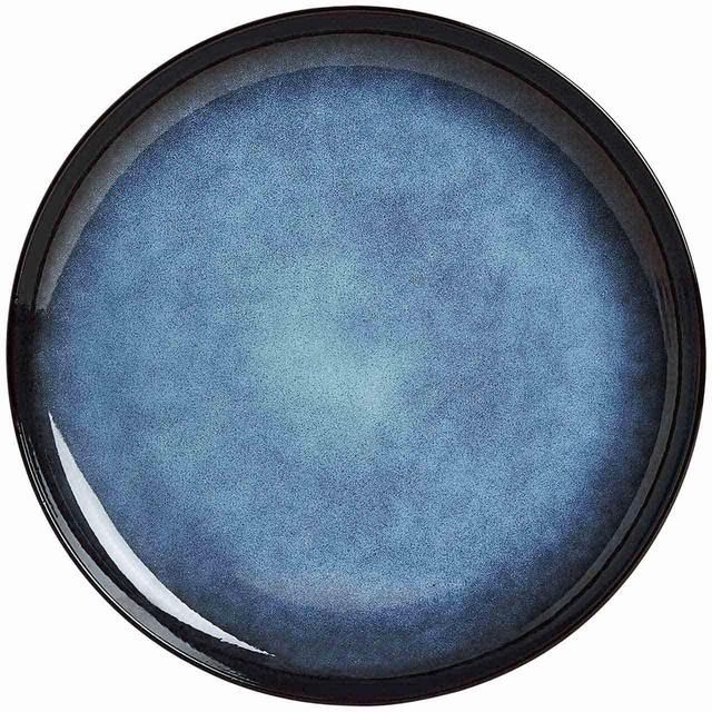 M&S Amberley Reactive Dinner Plate 1SIZE Navy GOODS M&S   