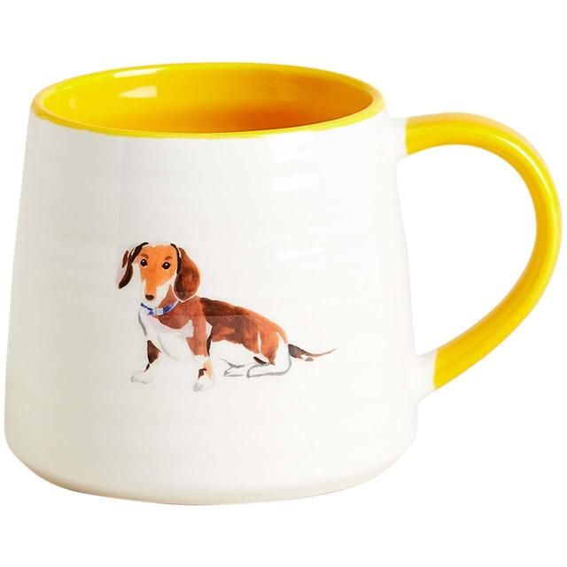 M&S Collection Sausage Dog Mug One Size Yellow