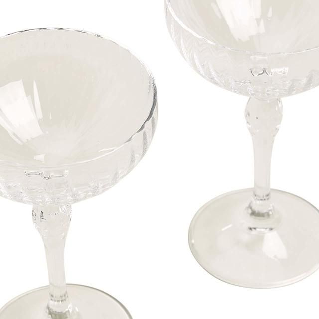 M&S Collection Set of 2 Decorative Champagne Saucers    2 per pack