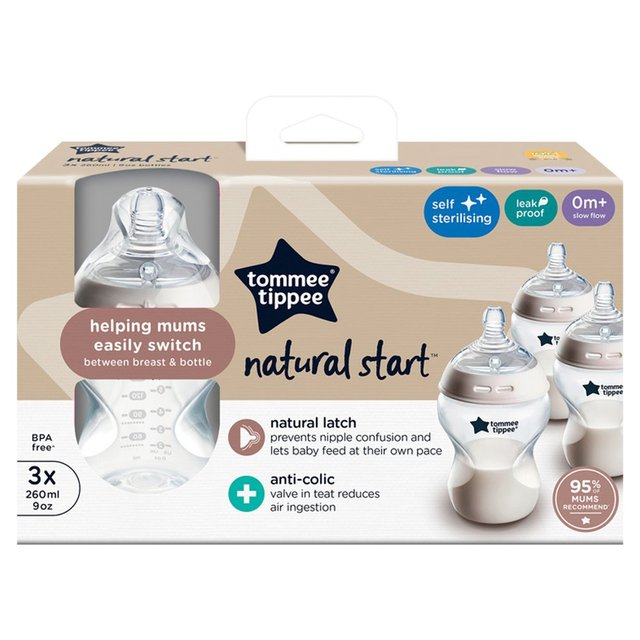 Tommee Tippee Closer To Nature Bottles   3 x 260 per pack GOODS M&S   