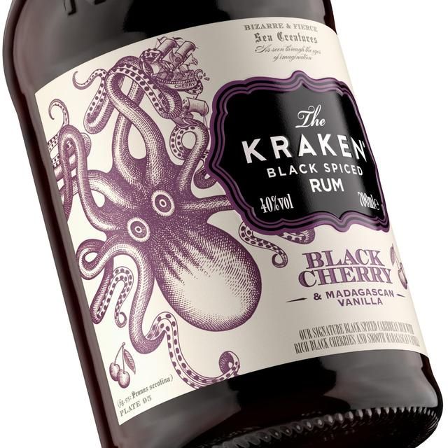 Kraken Black Cherry & Madagascan Vanilla Black Spiced Rum   70cl