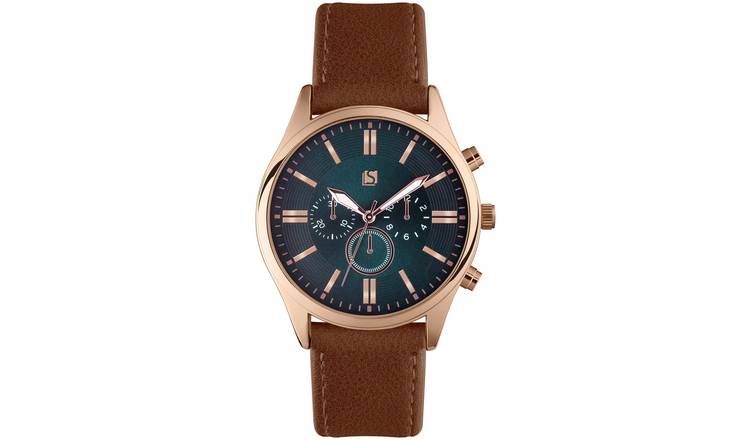 Spirit Men's Brown Strap Watch