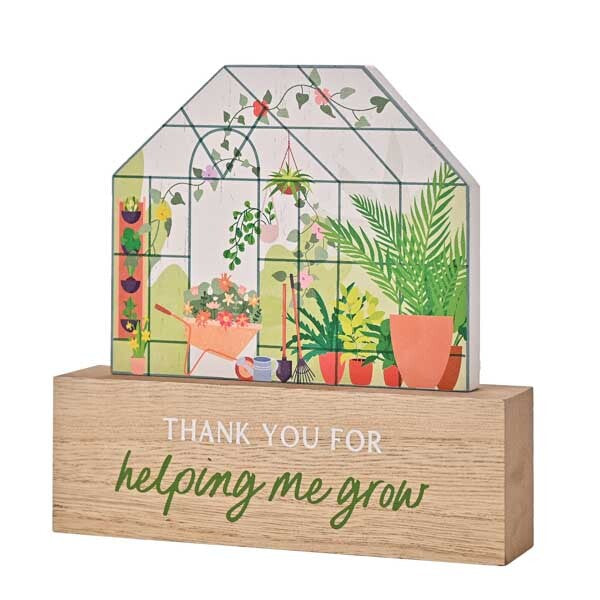 The Cottage Garden Greenhouse Plaque 'Thank You'